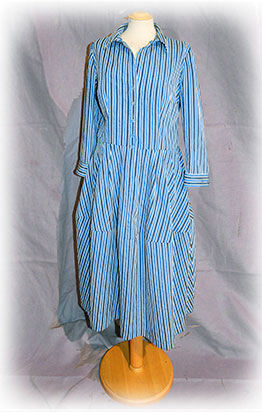 hemdblusen Kleid mit Ballon Rock